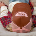 Von Dad Hat - Pink and Brown (Mini)