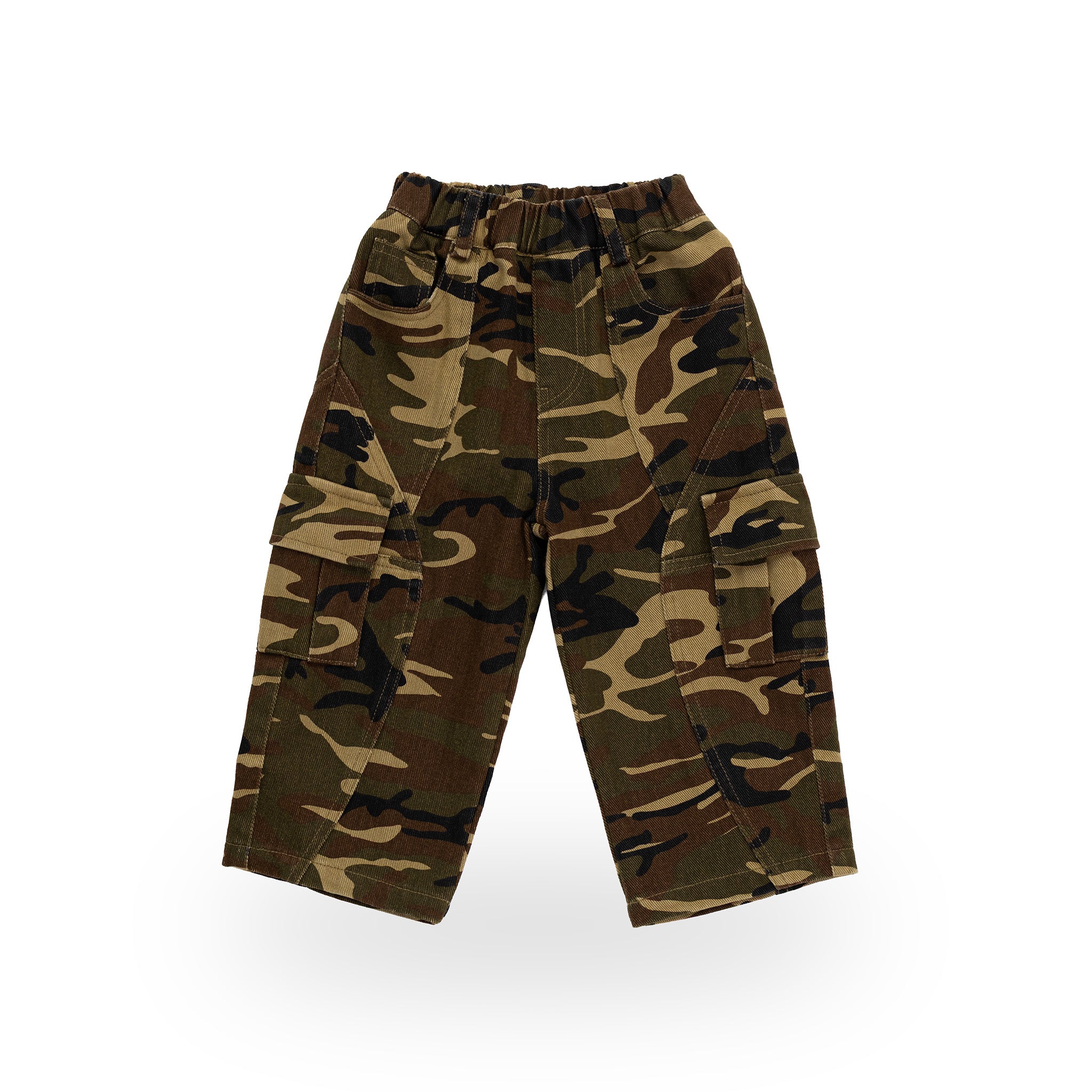 Garden Explorer Cargos in cotton camo – front