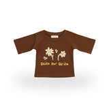 Golden Hour Garden Tee in brown – front