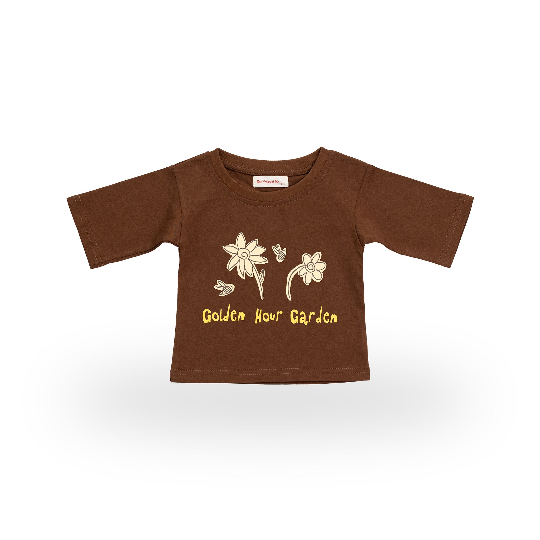 Golden Hour Garden Tee in brown – front