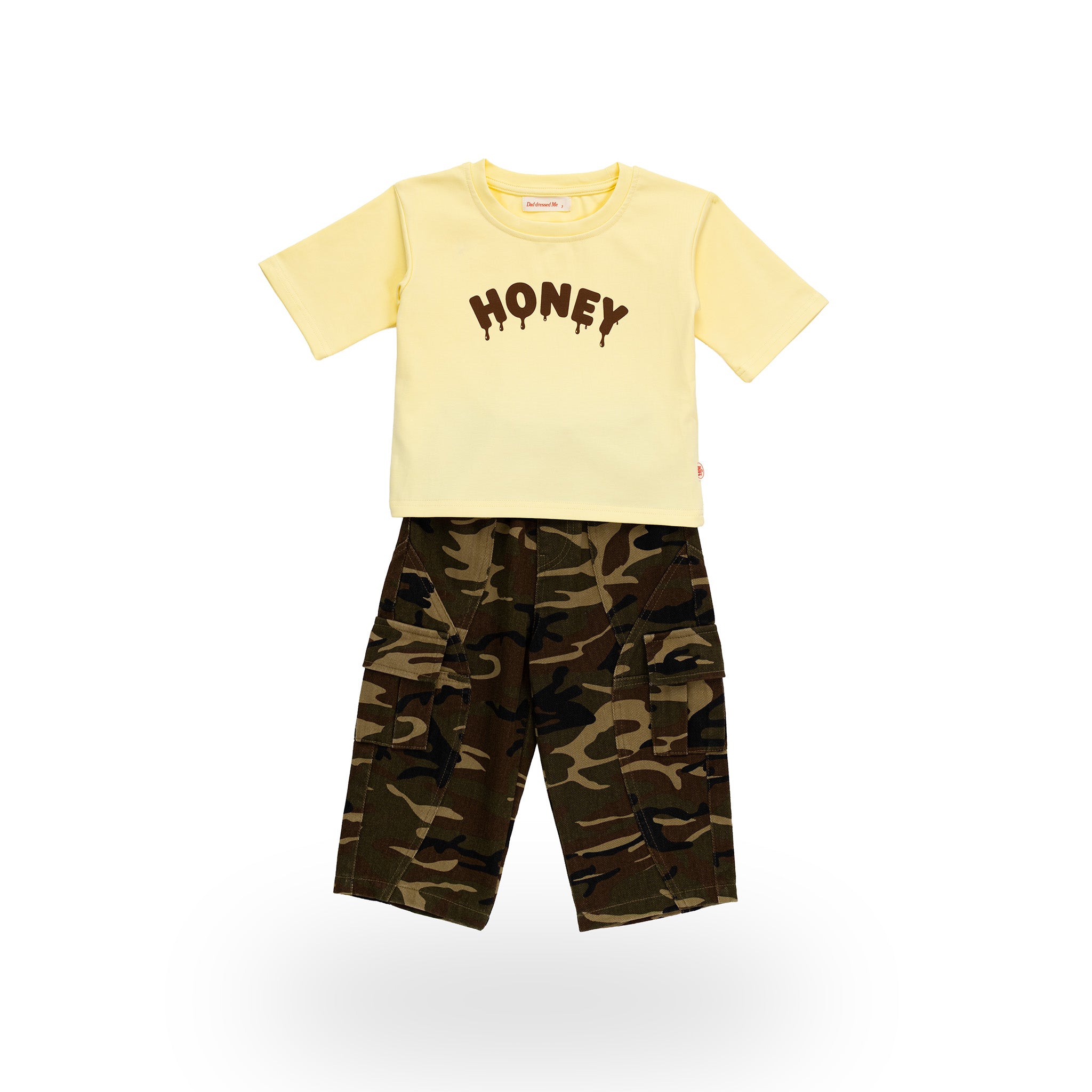Sweet as Honey Tee and Garden Explorer Cargos – styled
