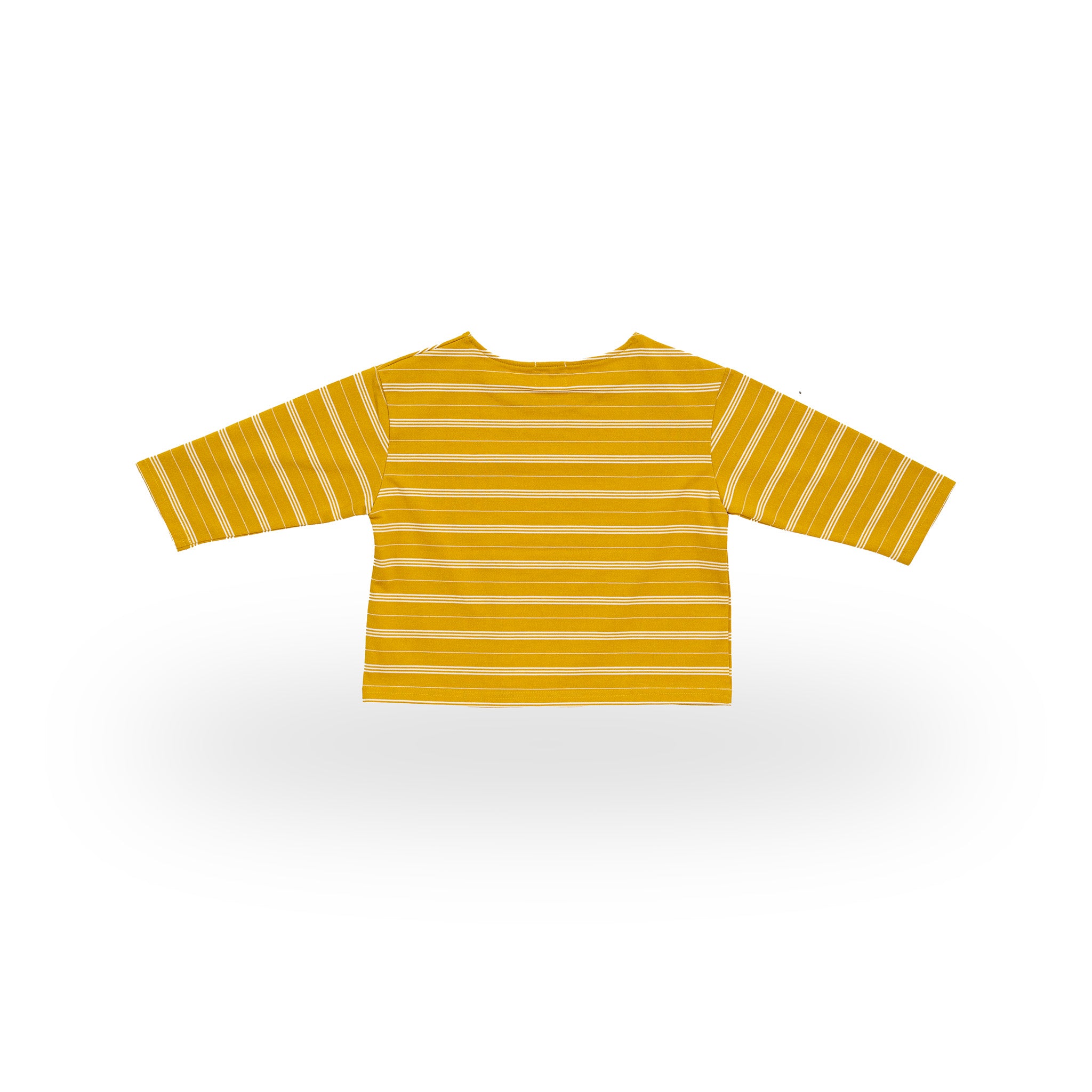 Last Light Long Sleeve in golden and cream stripe – back