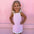 Sun Dress in Just Keep Swimming Pink, front view, pink dolphin knit kids dress by Dad Dressed Me