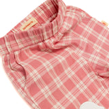 Little Dolphin Club Pants in pink check — cotton kids pants by Dad Dressed Me