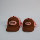 Von Dad Hat - Pink and Brown (Mini)