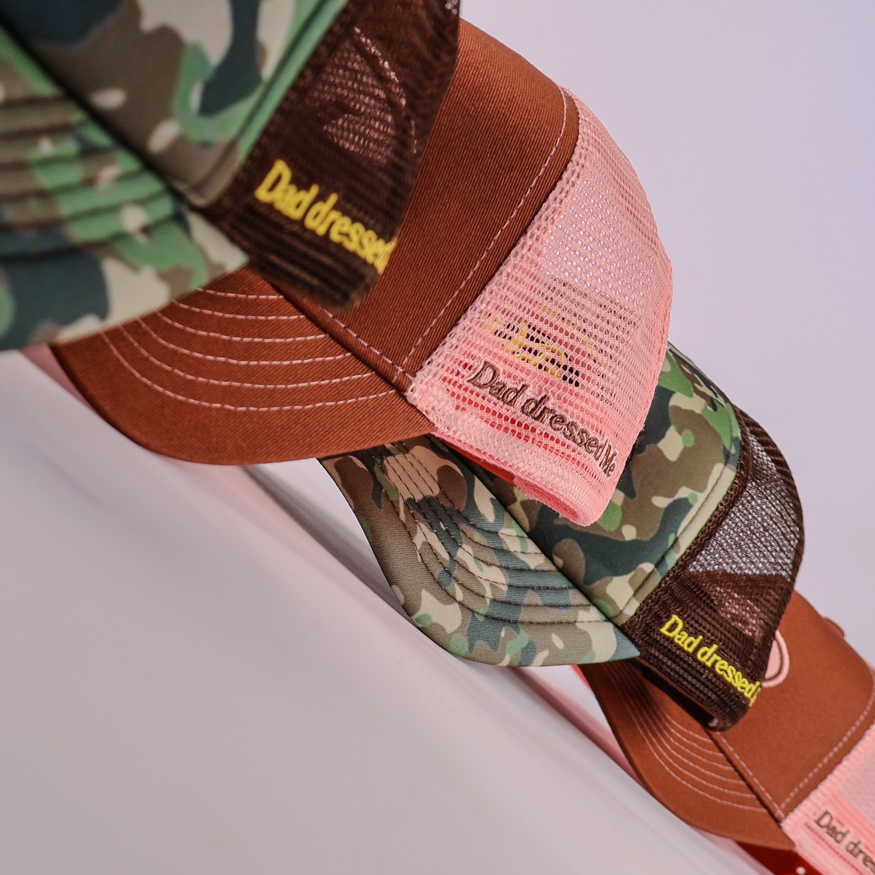 Mini camo hat detail — Dad Dressed Me kidswear
