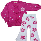 Tropical Trip tie-front cardi — Australian kidswear