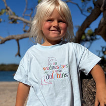 Little Dolphin Club Tee — cotton kids tee by Dad Dressed Me